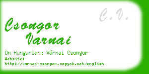 csongor varnai business card